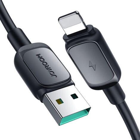 Cable Lightning para iPhone - USB 2.4A 480Mbps 2m negro