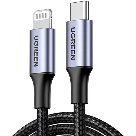 Cable Lightning para iPhone - USB-C 2.0 MFi 1 m - Gris
