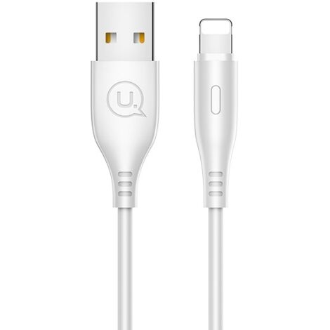 Câble Lightning USAMS 1 m, charge rapide, blanc