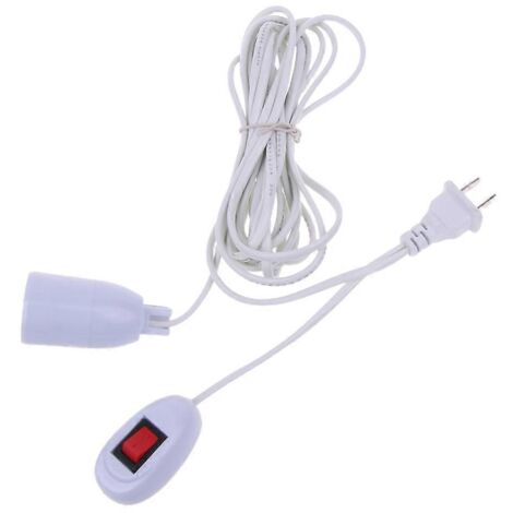 Câble Luminaire Suspendu E27 avec Interrupteur - Kit pour Lustres DIY - Longueur 4m