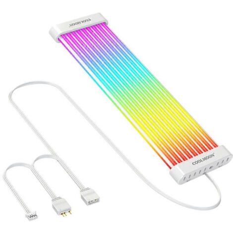 Câble lumineux ARGB 5V3 broches, connecteur 4 broches, 50 cm, pour extension de carte graphique