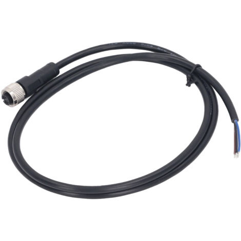 Câble M12, prise d'aviation à 4 broches, connecteur électrique femelle 1M 250V AC DC pour équipement de machine