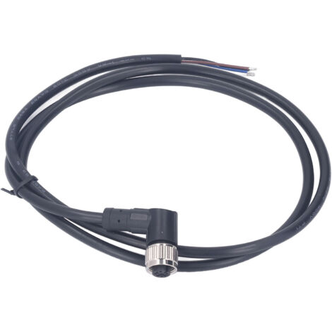 Câble M12, prise d'aviation à 4 broches, connecteur femelle électrique à Angle droit 1M 250V AC DC pour équipement de Machine