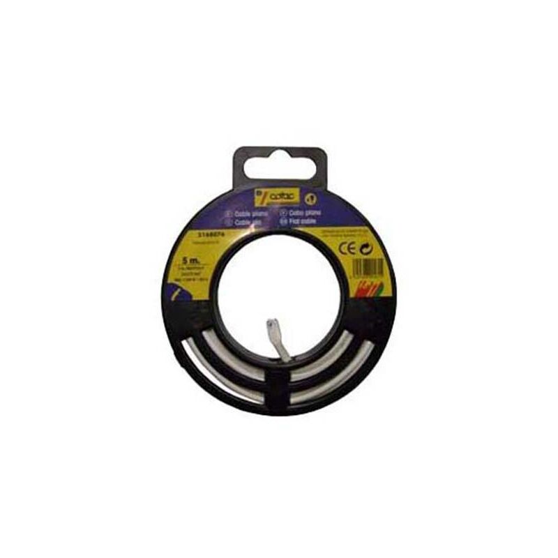 

Cable Manguera Plana Blanco 2x0,75 10 M