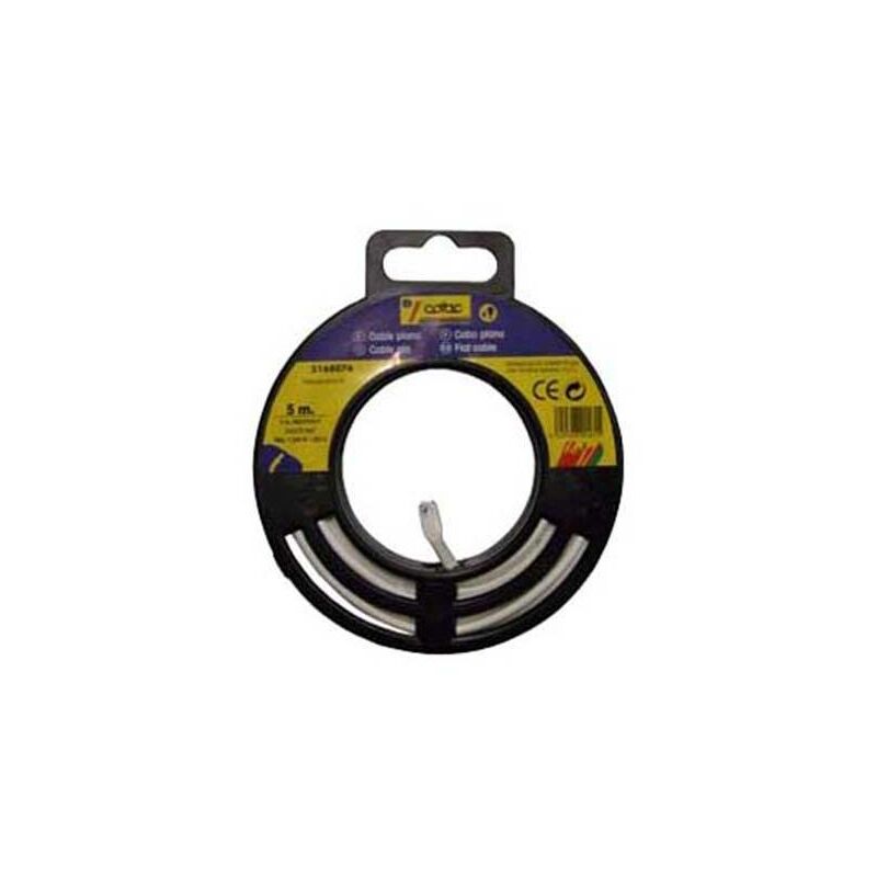 

Rubilec - Cable Manguera Plana Blanco 2x0,75 5 M