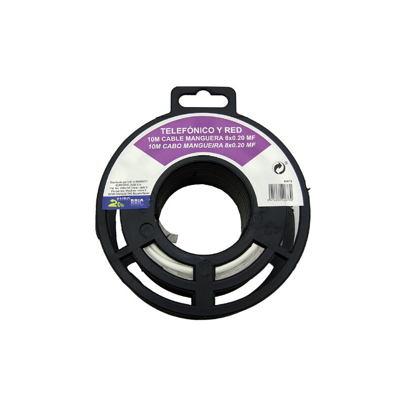 

5m cable manguera plana H03VVH2-F 2x0,75mm² blanco