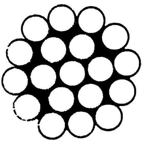 Câble métallique en acier inoxydable 1X19 dur Art. 8378 A4 2,0 mm conditionnement : 250 m