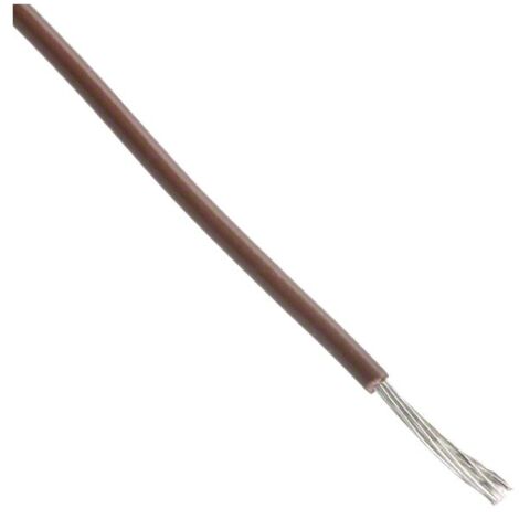 Câble métallique ETFE unipolaire 22 AWG 600V Marron