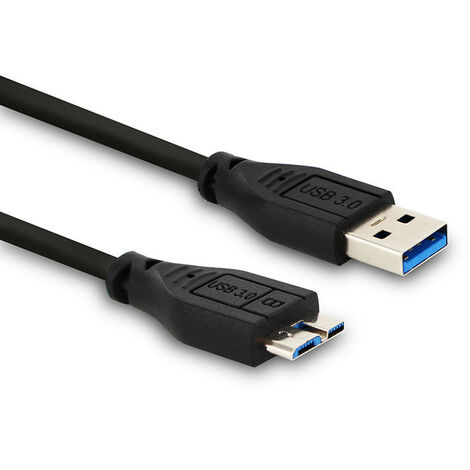 Câble micro B /USB-A 3.0 - 1 m - noir