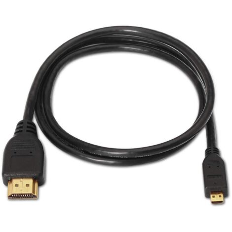 Cable Micro HDMI Aisens A119-0116/ HDMI - Micro HDMI Macho/ 0.8m/ Negro