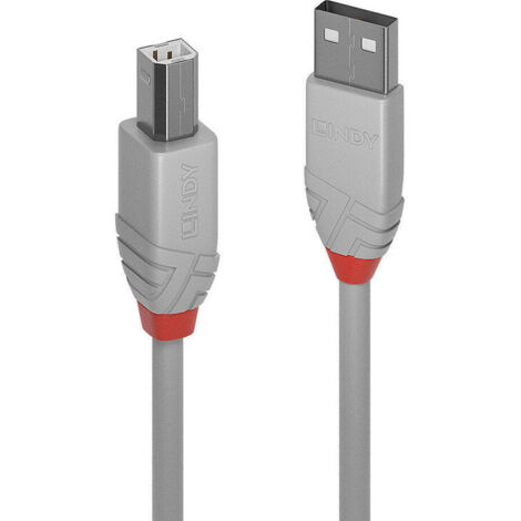Cable Micro USB LINDY 36684 Negro Gris