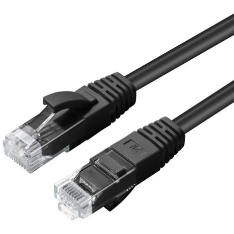 Cable MicroConnect CAT6A UTP 10 m negro LSZH