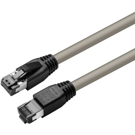 Cable MicroConnect CAT8.1 S/FTP de 1 m, gris, blindado LSZH, AWG 24