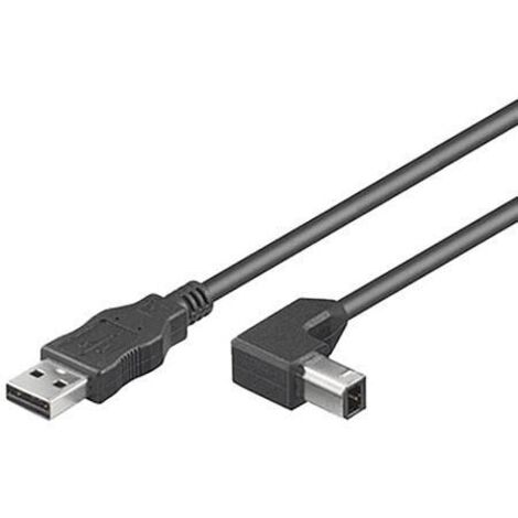 Cable MicroConnect USB2.0 AB de 3 m, USBAB3ANGLED