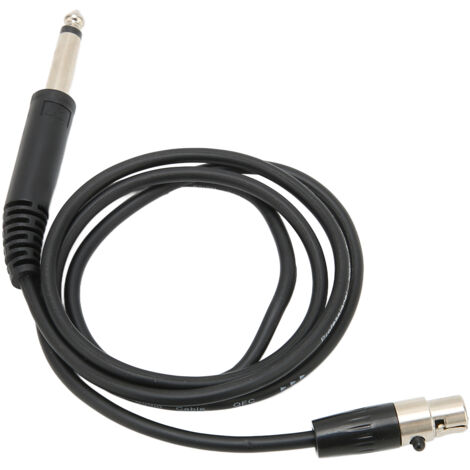 Câble Microphone 3.3ft Mini XLR Femelle vers 6.35mm Mâle pour Carte Son Live