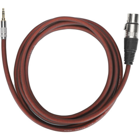 Câble Microphone XLR Femelle vers Jack 3.5mm pour Signal Équilibré - JD6020
