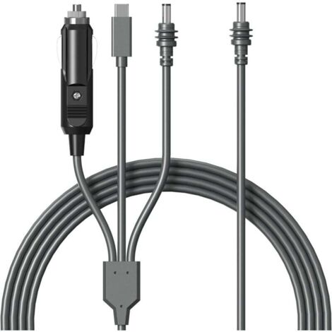 Câble mini Starlink 3 en 1 3 m USB-C haute vitesse. chargeur de voiture. câble de remplacement CC vers CC pour mini-batterie externe Starlink. rallonge d'alimentation étanche.