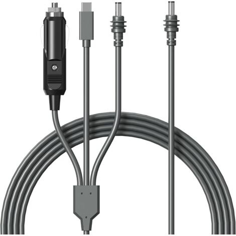 Cable mini Starlink 3 en 1, cargador de automóvil USB-C de alta velocidad de 5 m, cable de repuesto CC-CC para banco de energía Starlink Mini, cable de extensión de alimentación a prueba de agua.