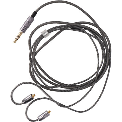 Câble MMCX vers Jack 3,5 mm avec micro pour écouteurs Shure, Ultimate Ears, longueur 1,2 m
