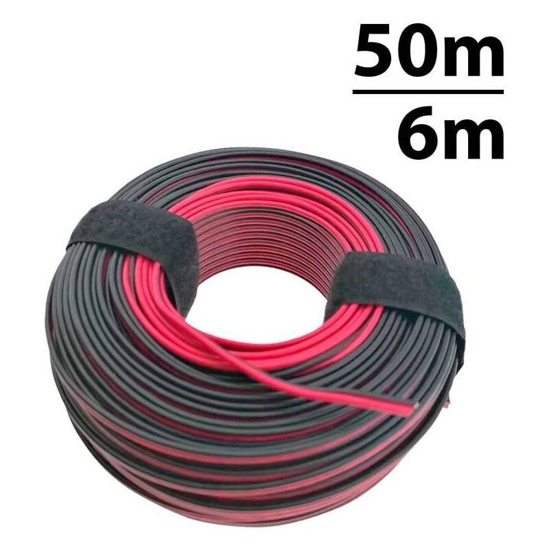 

Barcelona Led - Cable Monocolor Rojo-Negro 2x0.52 12-24V | 50 metros