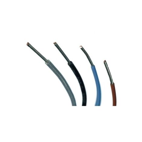 Câble monoconducteur en FEP homologué VDE Sec. 0,25 mmq Noir
