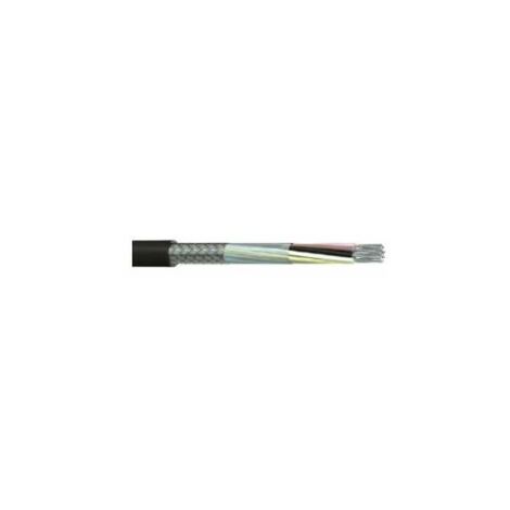 Câble multiconducteur Blindé RS PRO, 6 x 0,5 mm², gaine PVC Noir, 100m ( Prix pour Bobine de 100 )
