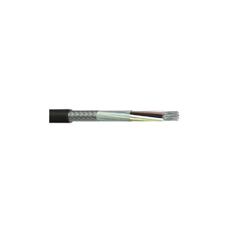 Câble multiconducteur Blindé RS PRO, 6 x 0,5 mm², gaine PVC Noir, 500m ( Prix pour Bobine de 500 )