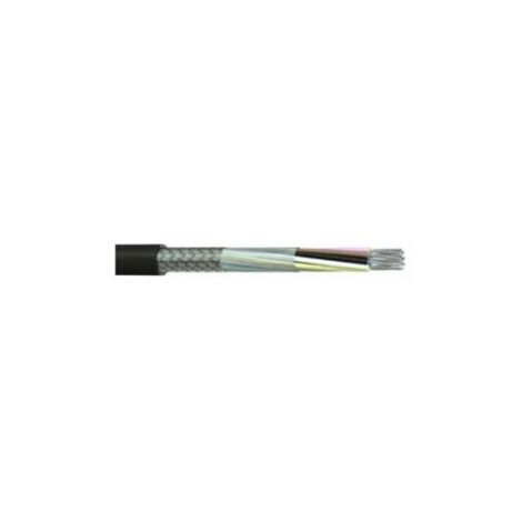 Câble multiconducteur Blindé RS PRO, 8 x 0,22 mm², gaine PVC Noir, 100m ( Prix pour Bobine de 100 )