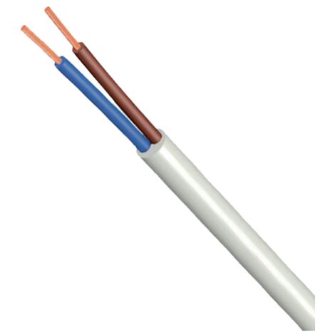 Cable multifilar h03vv-f electraline 2x0,75mm2 20m blanco - 11185