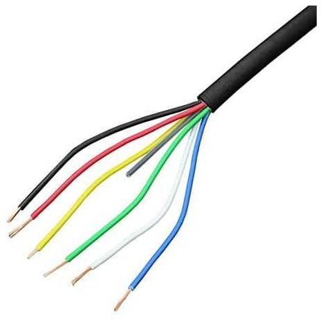Câble multipolaire Liyy 6x0,25 Noir