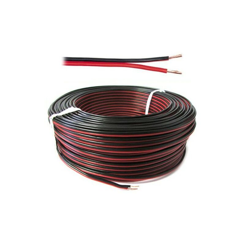 

Cable multipolar Plano sección 2x0,25 mmq Rojo Negro