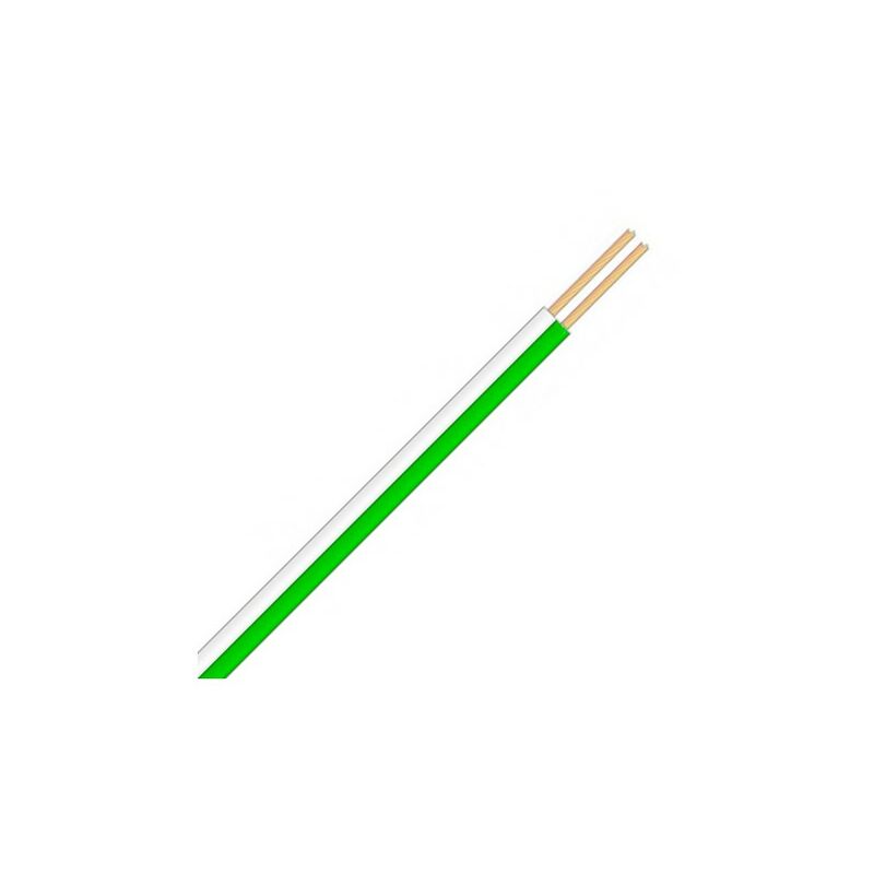 

Cable multipolar Plano sección 2x0,35 mmq Blanco Verde