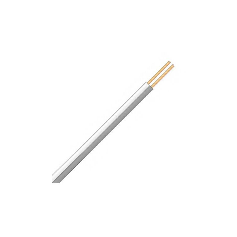 

Cable multipolar Plano sección 2x0,50 mmq Blanco Gris