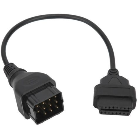 Câble OBD2 12 broches à 16 broches câble de connecteur OBD2 adaptateur OBDII accessoires de voiture adaptés pour Renault
