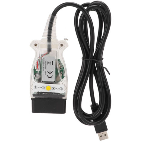 Câble OBD2 K+DCAN avec Interrupteur USB pour BMW E60 E61 E81 E70 E90 2006-2008