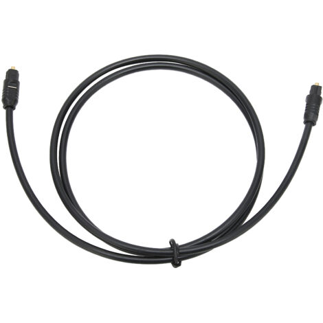 Câble Optique Numérique TosLink 1 mètre, Connexion Mâle-Mâle pour Son Haute Fidélité