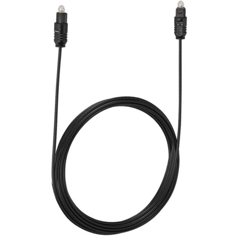 Câble Optique Numérique Toslink 3m pour Home Cinéma, TV, PS4 - Diamètre 2.2mm