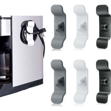 Câble Organisateur, porte-câbles pour appareils 6 pièces , raccourcisseur de câble, organisateur de câble pour petits appareils électroménagers pour mixeurs, machines à café, friteuses à air，no