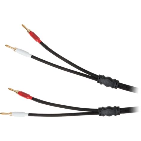 Cable para altavoces tipo banana Kruger&Matz de 3 m, 2 unidades.