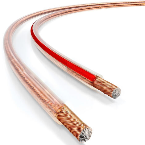 Cable para altavoz 2x 1.5 mm2 10 M Transparente