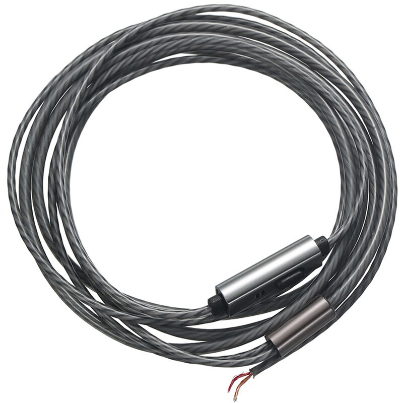 

Cable para auriculares de bricolaje con microfono Reemplazo de alambre de cobre puro Tipo-C Conector macho a cable de auriculares de extremo desnudo