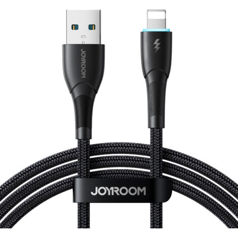Cable para iPhone Starry Series USB-A - Lightning 3A 1m negro