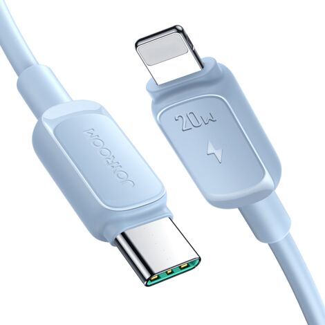 Cable para iPhone USB-C - Lightning 20W 1,2m azul
