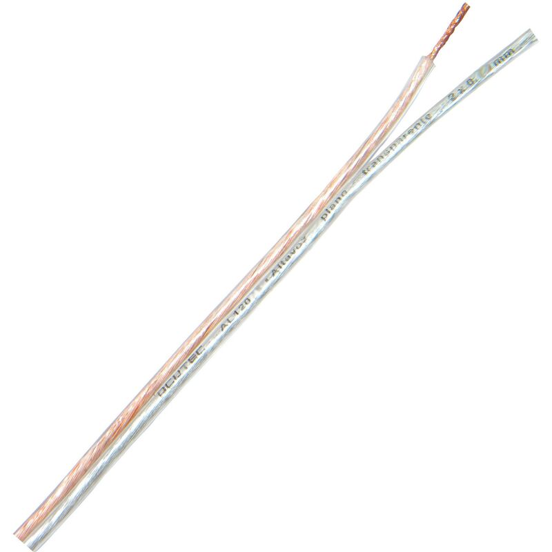 

Bobina 100m Cable Paralelo 2x0,50mm Libre OFC TRANSPARENTE