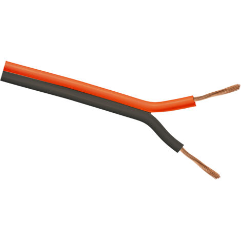 Cable paralelo rojo-negro 2x1.