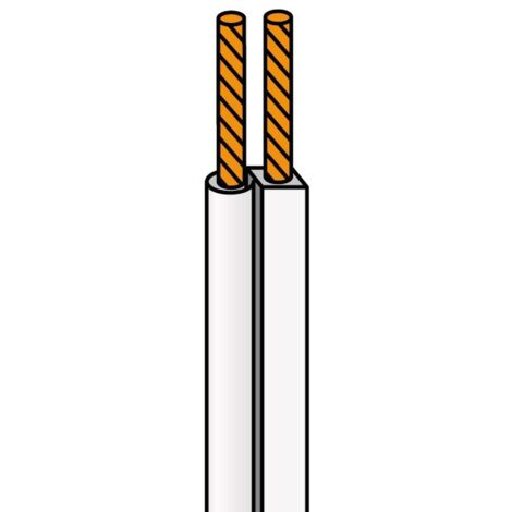 Câble parallèle 2x1,5 mm Blanco (9004) Wir9004