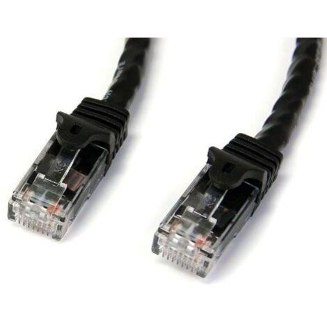 CABLE PATCH CAT6 RJ45 GIGABIT  UTP DE 15M - SANS CROCHET - NOIR