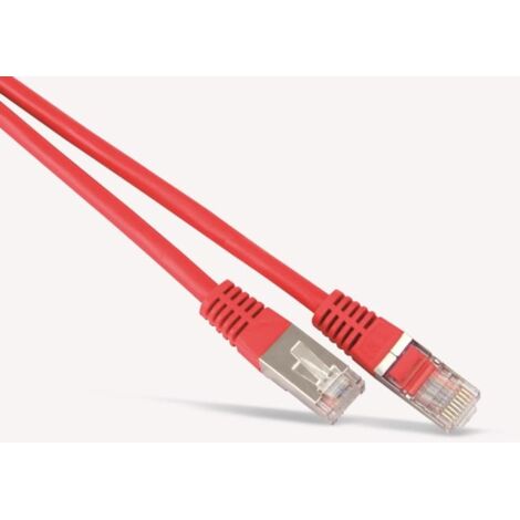 Câble patch réseau S-IMPULS CAT.6, RJ45, 1:1, 1 m, rouge