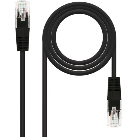 Câble Patch Rj45 Utp Cat6 1 Mètre Couleur Noir 10.20.0401-bk