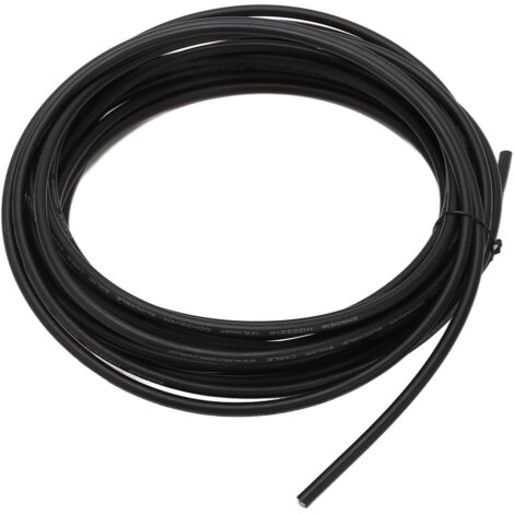 Câble photovoltaïque 6mm² noir 10m - Haute résistance thermique XLPE, faible excentricité, pour panneaux solaires